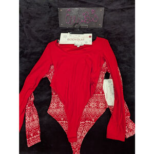 NWT Planet Gold 2 Pack Set Red Body Suit S